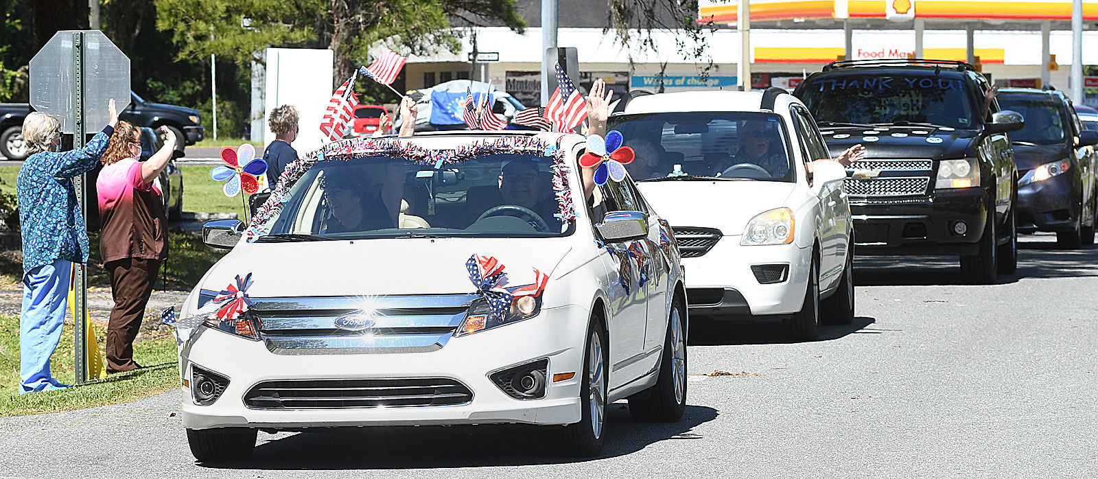 Crystal River Rotary drive-by appreciation at Bayfront Seven Rivers Hospital